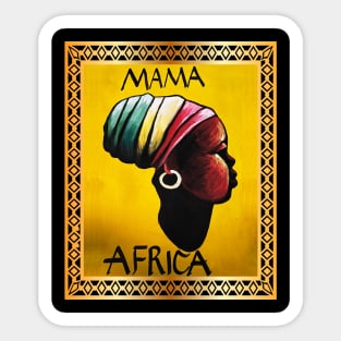 Mama Africa, African Woman, Black History Sticker